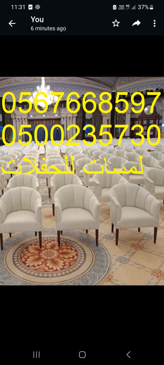 تنظيم وتأجير لوازم المناسبات والاحتفالات العامه والخاصه