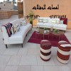 تأجير كنب جلد أبيض ، طاولات طعام مع كراسي ، طاولات كوكتيل 8597 766 056