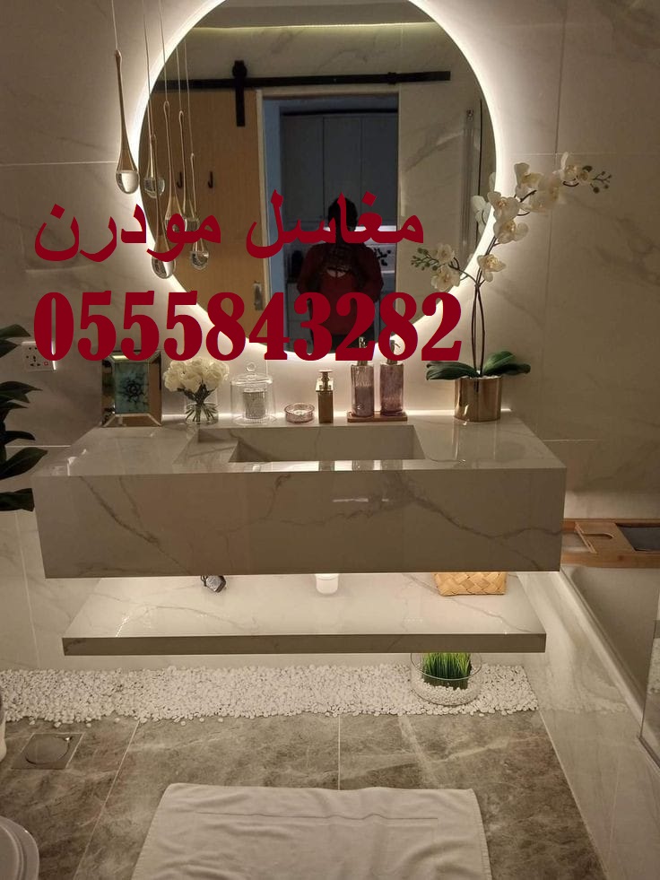 مغاسل رخام , ديكورات مغاسل حمامات جديدة