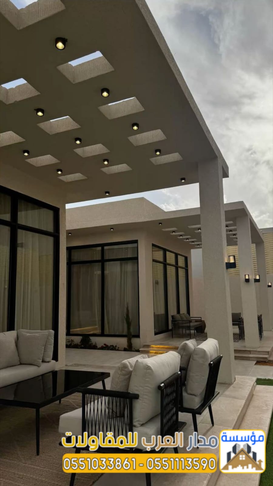 تشطيب مجالس فخمة و بناء ملاحق خارجية بالرياض | 0551033861