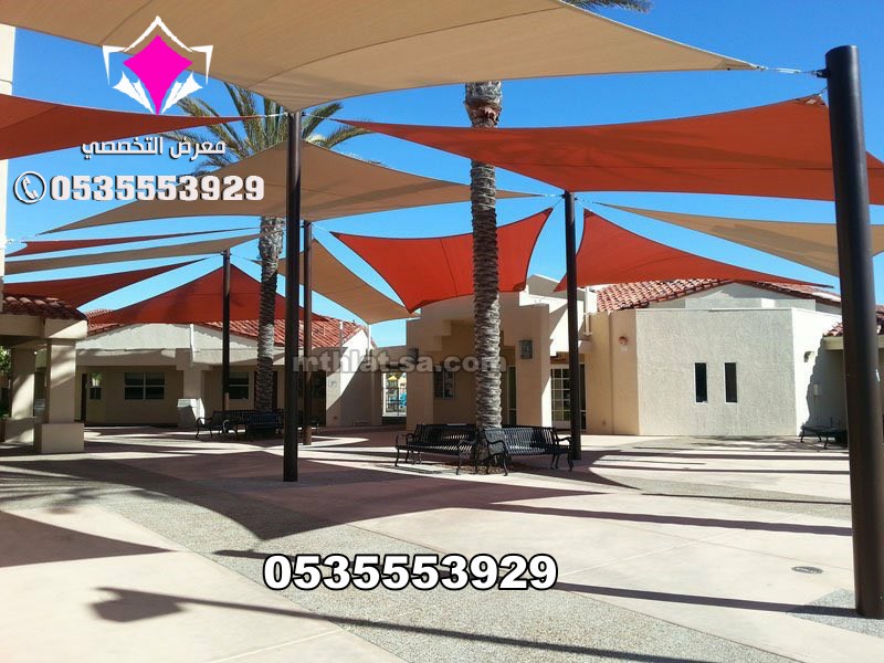 ننفذجميع المشاريع العامة والخاصة من مظلات مدارس وجامعات وكليات وساحات ومواقف الشركات والادارات الحكوميه باشراف هندسي دقيق 0500559613