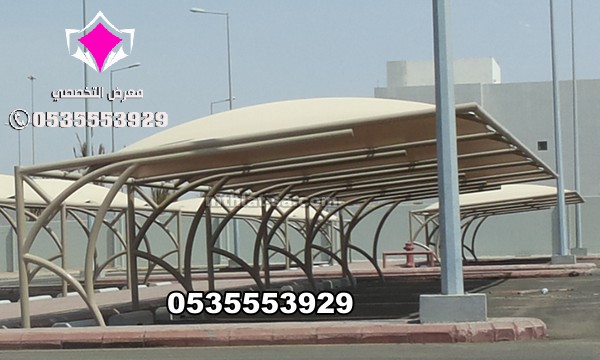 تصنيع مظلات مواقف سيارات حديد وPVC لجميع المشاريع – 0500559613